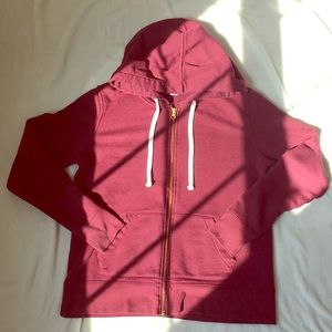 Old navy maroon zip up hoodie